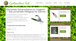Desktop Screenshot of gartenscheretest.com
