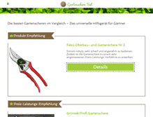 Tablet Screenshot of gartenscheretest.com